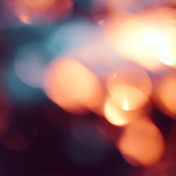 Abstract background with bokeh defocused lights and shadow.Multicolors bokeh.Vintage style.Disco lights.