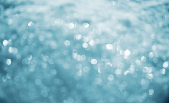 Lights on blue background.