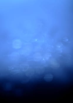 Lights on blue background.