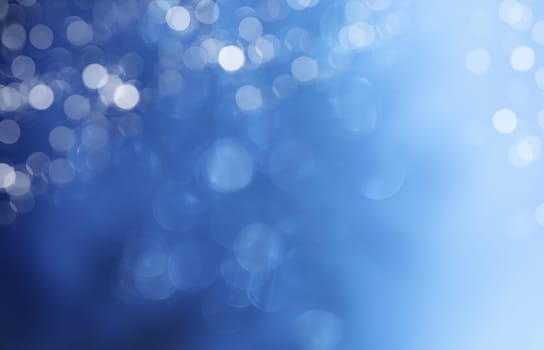 Lights on blue background.