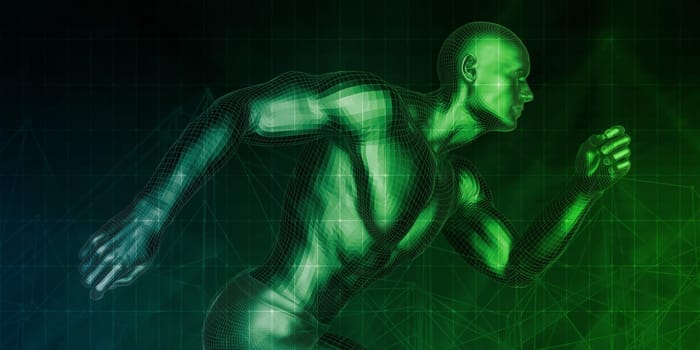 Futuristic Technology as a Concept Background Art