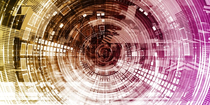 Data Visualization Presentation Abstract as a Concept