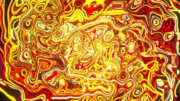 Digital 3d render chaos from curves bright stripes merging into wave. Futuristic space shifting with electric discharges motion. Diffuse streams energetic ink in dynamic dance.