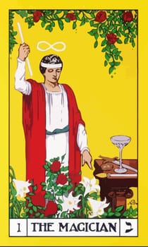 tarot fortune telling card illustration