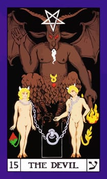 tarot fortune telling card illustration