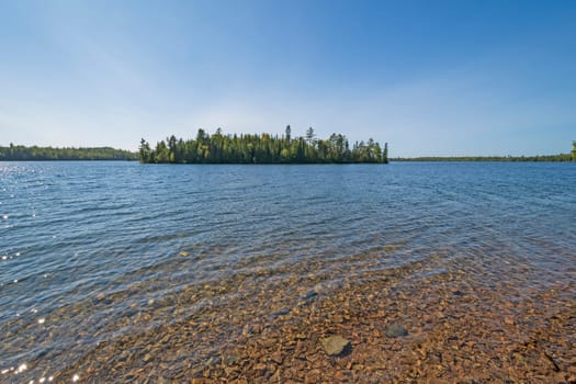 Clear Water in the Great North Woods in Kekekabic Lake in the Boundary Waters in Minnesota