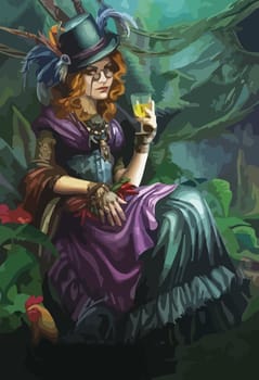 tarot fortune telling card illustration