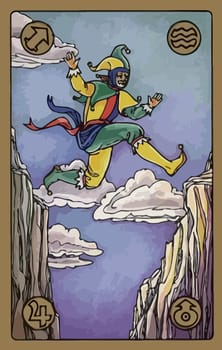 tarot fortune telling card illustration