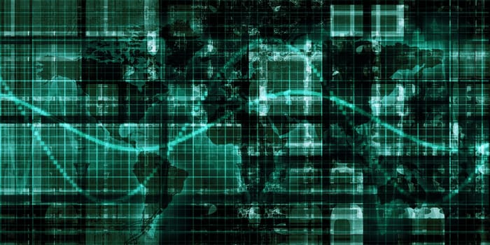 Futuristic Technology and Science as a Pattern Background