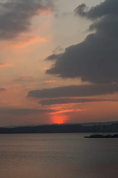The famous Lake of Zug in Switzerland