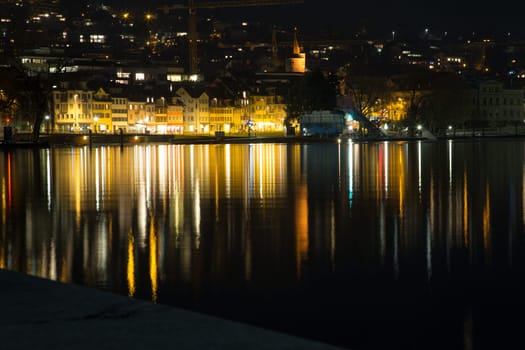 The famous Lake of Zug in Switzerland