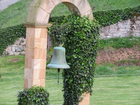 ancient bronze bell sound extravagant and loud and large