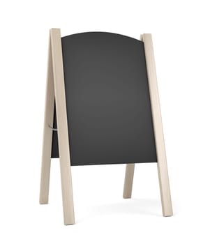 Restaurant or cafe menu display board for outdoor use with wooden frame