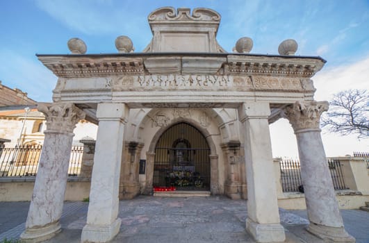 Chapel of Santa Eulalia Basilica in Merida. A showcase of the town twenty centuries of history, Extremadura, Spain