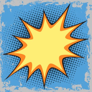 Bubble for text in the comic pop art comics retro style Halftone. Imitation of old illustrations