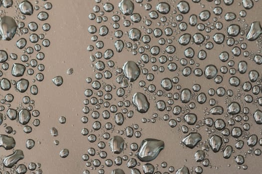 water drops on gray background
