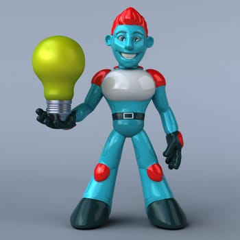 Red Robot - 3D Illustration