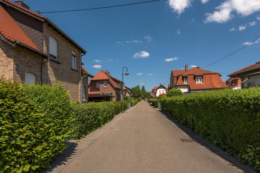 Houses of the former workers settlement Colonie, Frankfurt-Zeilsheim, Germany