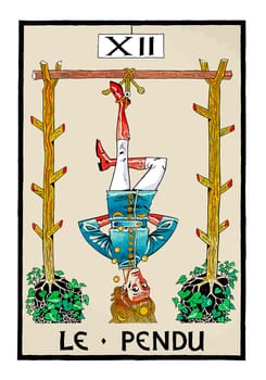 tarot fortune telling card illustration