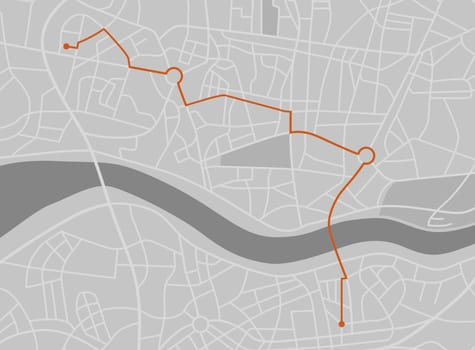 A generic city map - Navigation