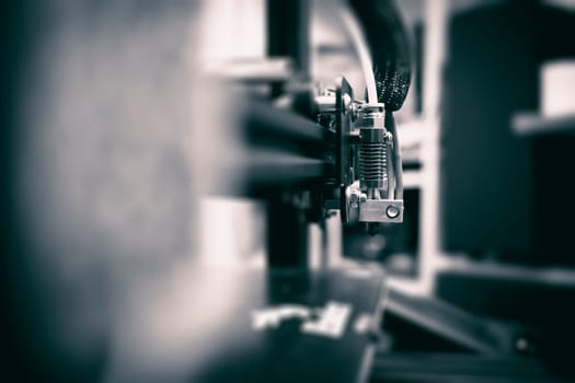 3d Printing Technology Concept. Toned Image of 3D Printer.