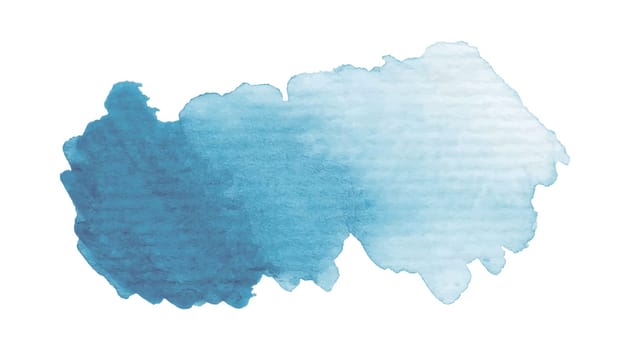 Hand painted watercolor banner with gradient wash. Vector illustration isolated on white background
