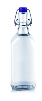 The close up Bottle isolated on white background