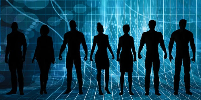 Business Team Chart Performance and Teamwork Concept