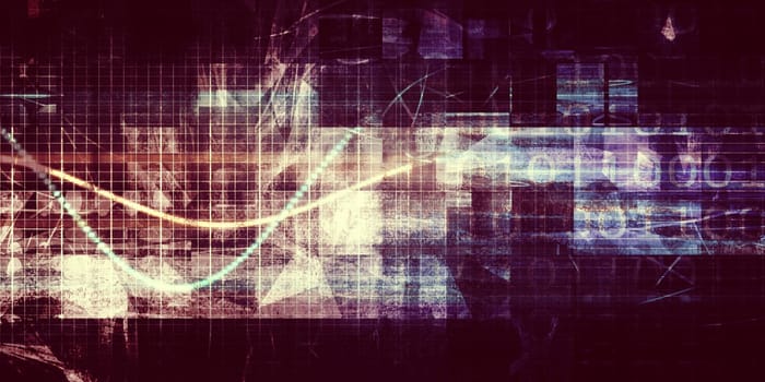 Science Technology Data As A Abstract Art