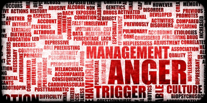 Anger Concept as a Concept Background Abstract Art