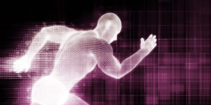 Futuristic Technology Background And Visual Data Of The Future