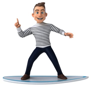 Fun 3D cartoon casual character