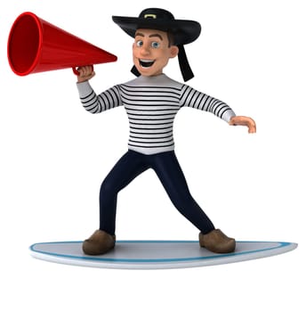 Fun 3d cartoon breton character