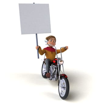 3D Illustration of a medieval historical character