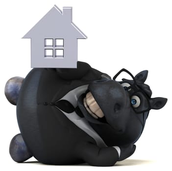 Fun horse - 3D Illustration