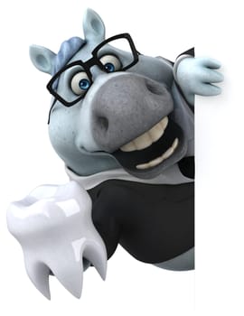 Fun horse - 3D Illustration