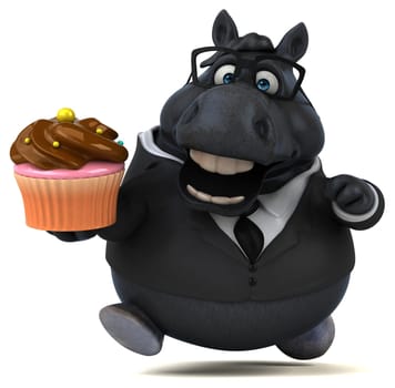 Fun horse - 3D Illustration