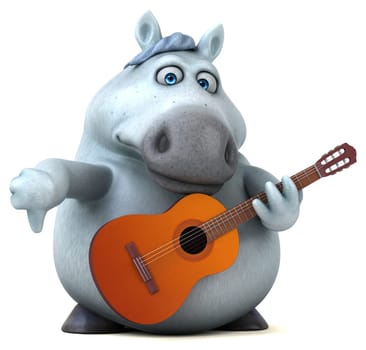 Fun horse - 3D Illustration