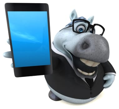 Fun horse - 3D Illustration