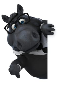 Fun horse - 3D Illustration