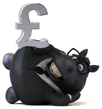 Fun horse - 3D Illustration
