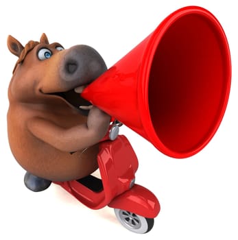 Fun horse - 3D Illustration