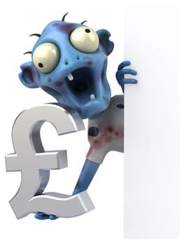 Fun zombie - 3D Illustration