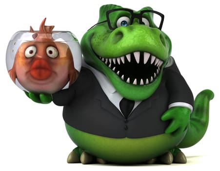 Fun trex - 3D Illustration