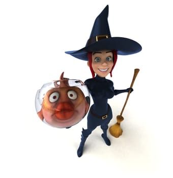 Sexy witch - 3D Illustration