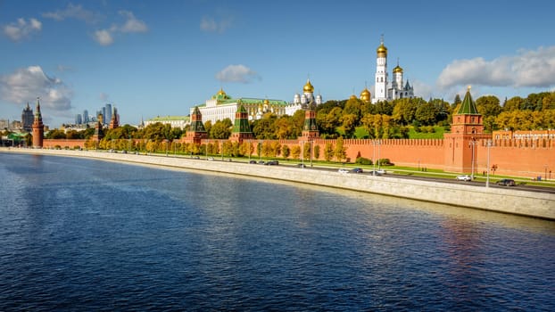 View of the Moscow Kremlin from Sofiyskaya Embankment