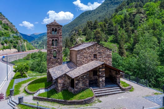 Sant Joan de Caselles (Canillo, Andorra). Romanesque church build in the 12th century.
