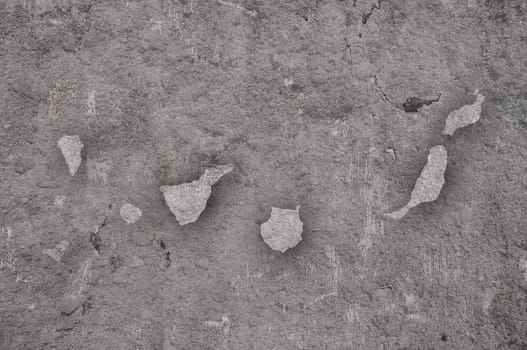 Map of Canary Islands on weathered concrete