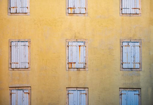 Window of old building in Montenegro, Europe. City architecture and details.