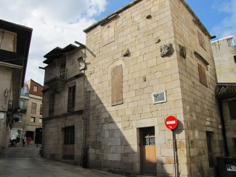 Vigo, Spain - June 12, 2019: Vigo Architecture. Buildings and streets of the city.